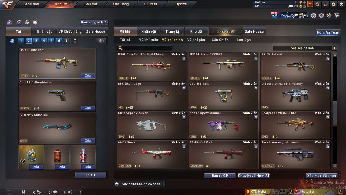 shop acc cf uy tin gia re